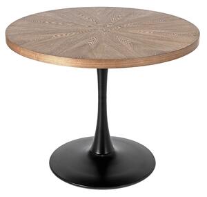 Masă sufragerie Luchan (nuc + negru) (pentru 4 persoane). Promo -22%. 1119032