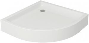 Cersanit Arteco, dus sfert de cerc 80x80x190cm, sticla transparenta 5mm, profil cromat + cadita de dus Tako, S601-113