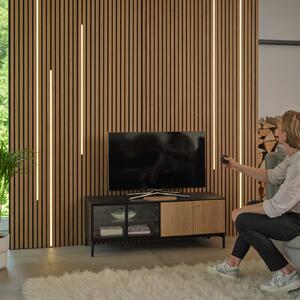 OSRAM Bandă LED FLEX ACOUSTIC, extensie, 260 cm, 10 mm, reglabil, Negru, Camera de zi / sufragerie, Plastic, Modern