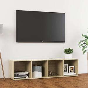 Comodă TV, stejar Sonoma, 142,5x35x36,5, PAL