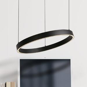 Searchlight Lampă suspendată LED Layla, negru, Ø 44 cm CCT, cu înălțime reglabilă, reglabil, Negru, Camera de zi / sufragerie, Metal, Modern