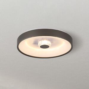 Searchlight Plafonieră LED Polka, bej/alb, Ø 38 cm, fier/acril, reglabil, Maro / Rugină, Camera de zi / sufragerie, Metal, Modern