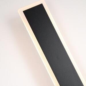 Searchlight Lampă de perete exterioară cu LED Bordo Square, înălțime 60 cm, negru, aluminiu, Negru, Aluminiu, Modern