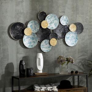 HOMCOM Decoratiune de perete 3D modern cerc agatat sculpturi de perete decor pentru sufragerie dormitor | AOSOM RO