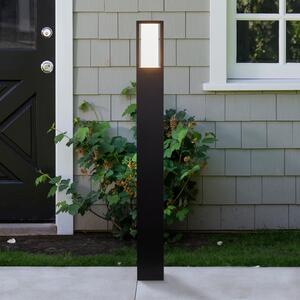 Searchlight Bornă luminoasă de alee Avenue, negru, înălțime 73 cm, metal, Negru, Aluminiu, Modern