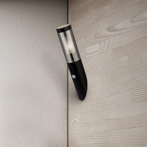 Searchlight Lampă de exterior Batton, înălțime 40 cm, negru/gri fum, senzor, Negru, Aluminiu, Modern