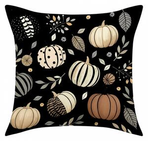 Fata de perna PUMPKIN NOIR 45x45 cm, negru