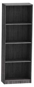 Biblioteca Presley gri - wenge 60x30x167cm