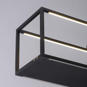 Lampă suspendată de design neagră, inclusiv LED cu dimmer tactil - Jitske