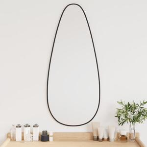 Oglindă de perete, negru, 80x35 cm