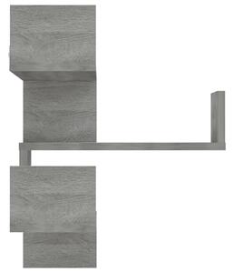 Raft de perete de colț, gri sonoma, 40x40x50 cm, lemn compozit