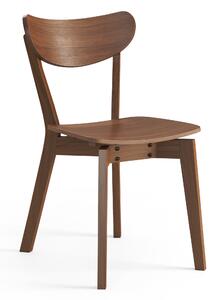 MAZZONI EXPORT ROXY Nucă Naturală - SCAUN DE LEMN PENTRU SALON SUFRAGERIE BUCĂTĂRIE RETRO