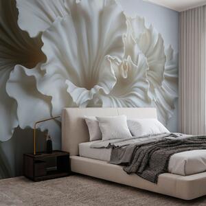 Fototapet Falduri delicate de eleganță texturată, Fototapet flori 3D, Fototapet populare, w03620 - Tapeko.ro