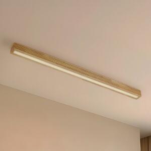 Lucande Plafonieră LED Emara, lemn deschis, stejar, dimabil, reglabil, Lemn, Camera de zi / sufragerie, Lemn, Design