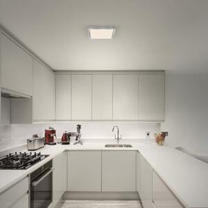 OSRAM Plafonieră LED ORBIS QUICKFIX 32x32 cm, argintiu, clickdim, reglabil, Metalic, Camera de zi / sufragerie, Metal, Modern