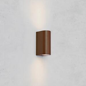 Markslöjd Lampă LED pentru exterior Alor, maro, 2 becuri, IP65, dimabil, reglabil, Maro / Rugină, Aluminiu, Scandinavă