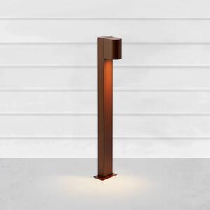 Markslöjd Bornă luminoasă LED Alor, maro, IP65, înălțime 75 cm, dimabilă, reglabil, Maro / Rugină, Aluminiu, Scandinavă