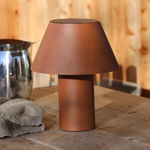 Markslöjd Lampa de masă solară cu LED Vivo, maro, IP44, înălțime 30 cm, dimabilă., reglabil, Maro / Rugină, Metal, Scandinavă