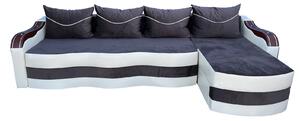 Coltar Extensibil Simona, 300X145X70 Cm, Verde, Alb