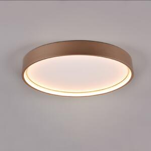 Trio Lighting Doha plafonieră LED, CCT, cafeniu, Maro / Rugină, Camera de zi / sufragerie, Metal, Perete rotund
