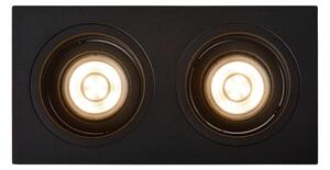 Spot EMBED 2xGU10/50W/230V negru Lucide 22959/02/30