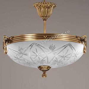 Lustra Elegante cu Diam 43 cm, Desing Clasic, Finisaj Bronz Antic - Bussy Lighting 3038-52-43