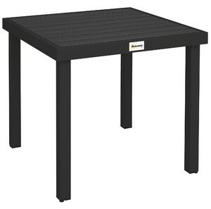 Outsunny Aluminum Outdoor Patio Dining Table for 4 for Garden Lawn Backyard, Natural | Aosom Romania