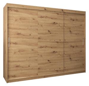 Dulap de haine 250 cm Toki (stejar artisan + stejar artisan). 1064869