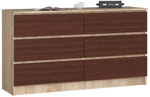Comodă Keanu (Stejar sonoma + wenge). Promo -17%. 1069396