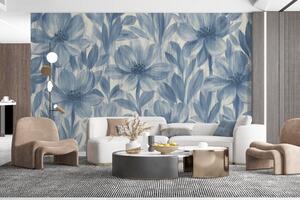 Fototapet Eleganță florală în nuanțe delicate, Fototapet flori, Fototapet populare, w03821 - Tapeko.ro