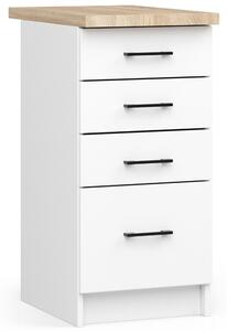 Dulap inferior de bucătărie Ozara S40 SZ4 (Alb). Promo -15%. 1069419