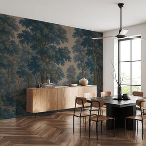 Tapet Imagine modernă a unei păduri în stil grunge, Fototapet Natură, w03822 : Uwalls.ro