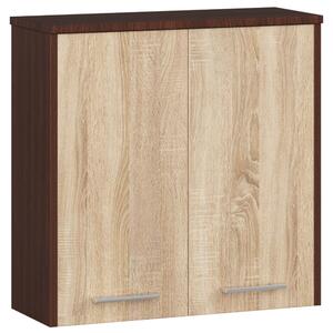 Dulap de baie suspendat Farid TYP5 (wenge + Stejar sonoma). Promo -15%. 1069551