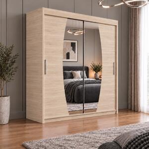 Dressing Cami, 140x60x200cm, cu oglinda, Sonoma, Pal 18 mm