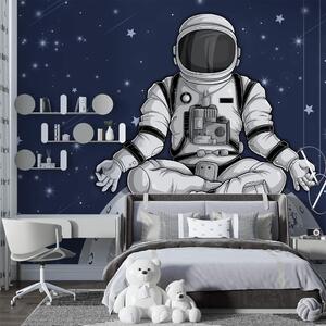 Fototapet Un astronaut așezat pe Lună, Fototapet spațiu cosmic, Fototapet populare, t00020 - Tapeko.ro