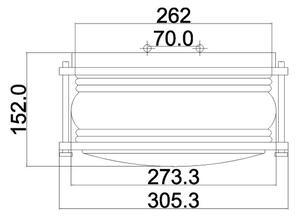Kichler KL-ASHLANDBAY-F-BU Aplica de exterior ASHLANDBAY 1xE27/60W/230V IP44 bronz