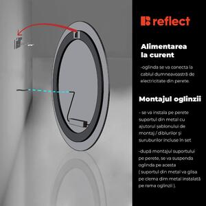Reflect Text - Personalizeaza propria oglinda LED rotunda