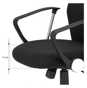 Scaun de birou, Songmics, Negru, OBN034B01, 120Kg, 79 x 50 x 12 cm