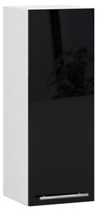 Dulap superior de bucătărie Ozara W30 H720 (alb + negru lucios). Promo -20%. 1071180