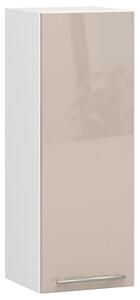Dulap superior de bucătărie Ozara W30 H720 (alb + cappuccino lucios). Promo -20%. 1071179