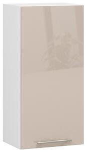 Dulap superior de bucătărie Ozara W40 H720 (alb + cappuccino lucios). Promo -21%. 1071185