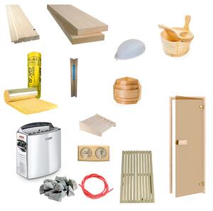 Kit DIY sauna finlandeza Waincris Saune BASIC 3 1,5x1,5x2,1m