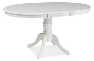 Masa vintage alba OLIVIA, 106/141X106X76 cm