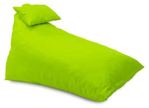 Fotoliu puf, Pufrelax Kudos, perna inclusa, material impermeabil, Green Neon