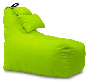 Fotoliu puf, Pufrelax Miraggio, perna inclusa, material impermeabil, Green Neon