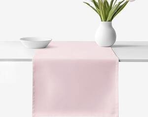 Goldea napron de masă 100% bumbac - roz pudră 35x120 cm