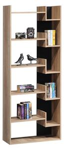 Biblioteca Naya Natural-Antracit 72x30x30x5 cm