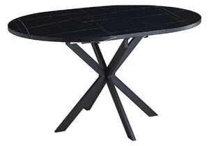 Masa extensibila pentru sufragerie GASTON, negru, 100/135x100x75 cm