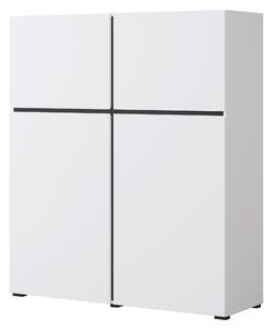 Comodă Crossroad W76 (negru + alb). Promo -17%. 1118163