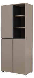 Dulap cu rafturi Crossroad H C88 (congo + negru). Promo -21%. 1118190